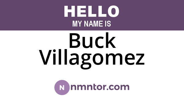 Buck Villagomez