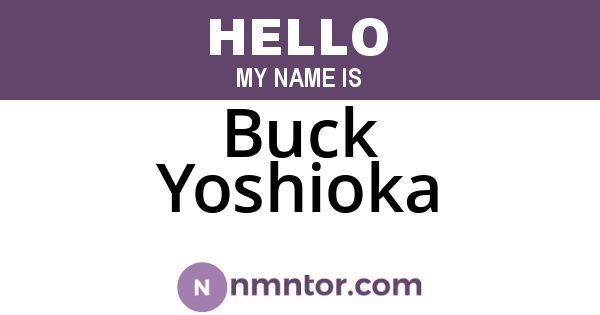 Buck Yoshioka