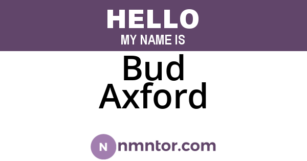 Bud Axford