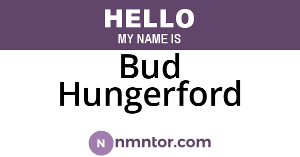 Bud Hungerford