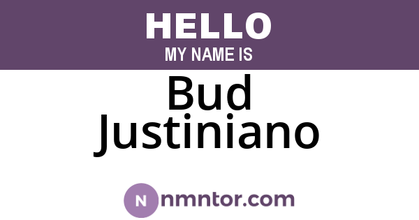 Bud Justiniano