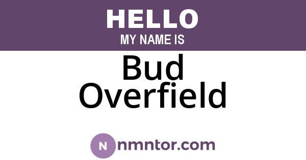 Bud Overfield