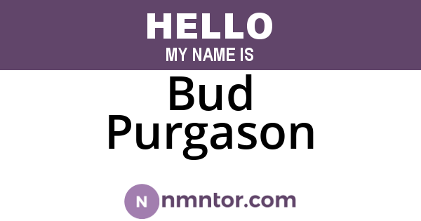 Bud Purgason
