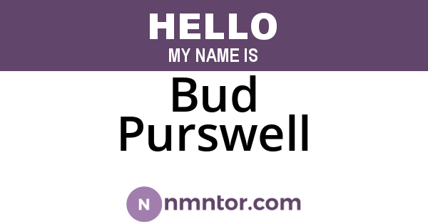 Bud Purswell