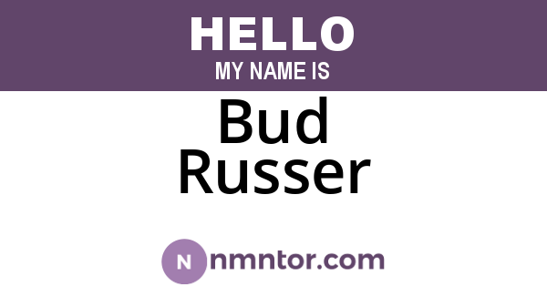 Bud Russer