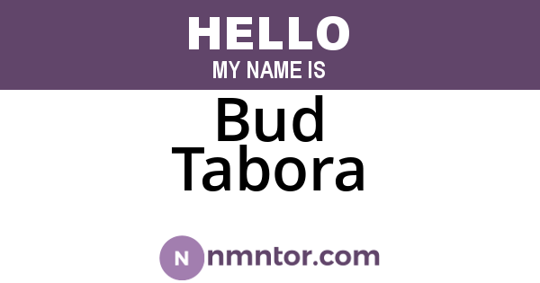 Bud Tabora
