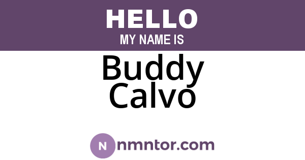 Buddy Calvo