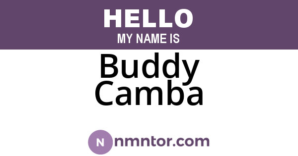 Buddy Camba