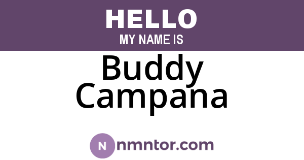 Buddy Campana
