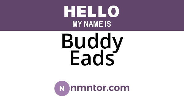 Buddy Eads