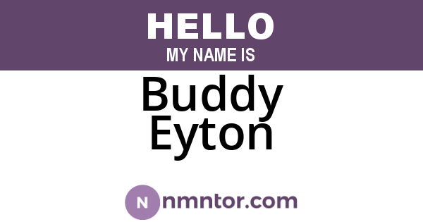 Buddy Eyton