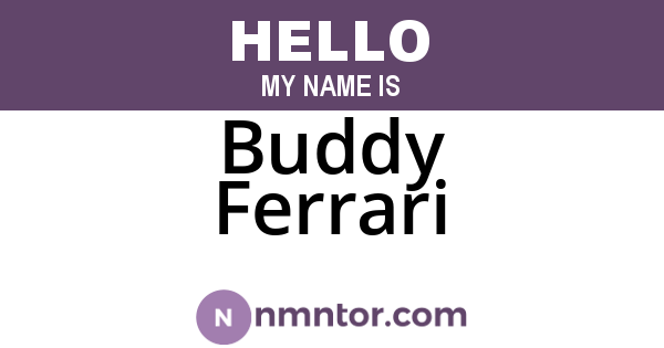 Buddy Ferrari