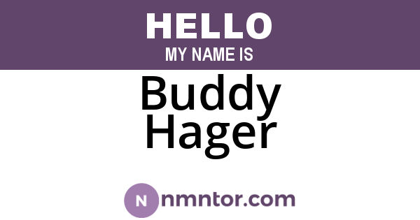 Buddy Hager