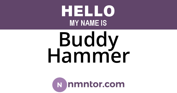 Buddy Hammer
