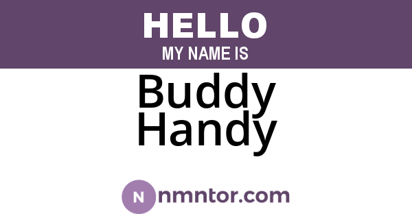 Buddy Handy