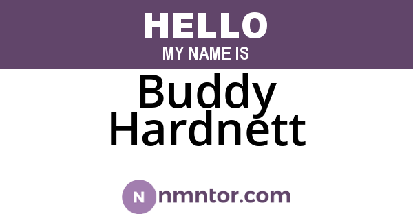 Buddy Hardnett