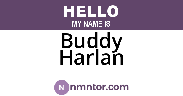 Buddy Harlan
