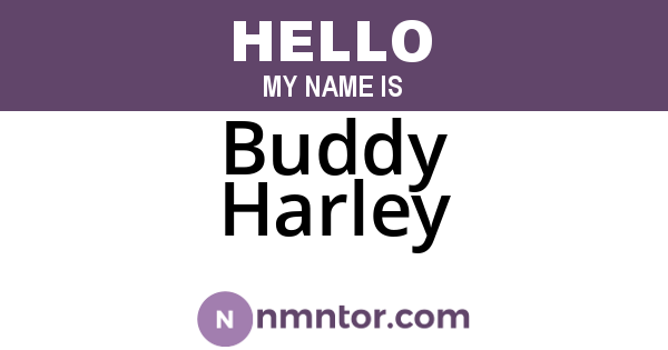 Buddy Harley