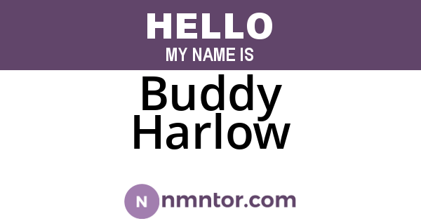 Buddy Harlow