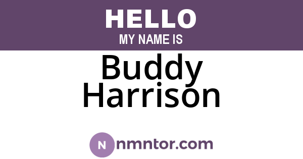 Buddy Harrison