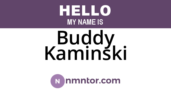 Buddy Kaminski