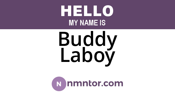 Buddy Laboy