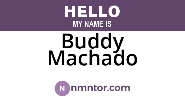 Buddy Machado