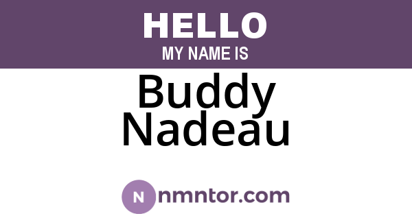 Buddy Nadeau