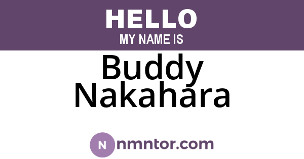Buddy Nakahara