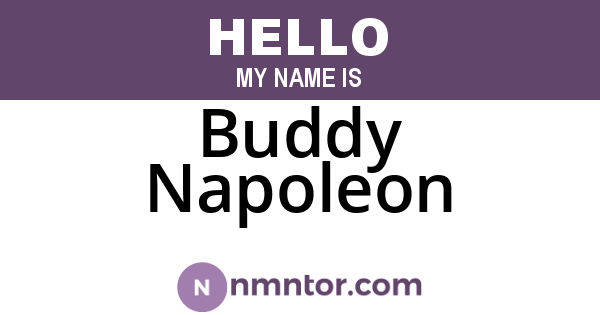 Buddy Napoleon