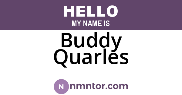 Buddy Quarles