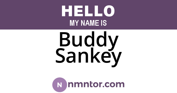 Buddy Sankey
