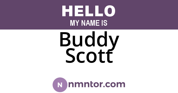 Buddy Scott