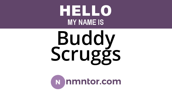 Buddy Scruggs