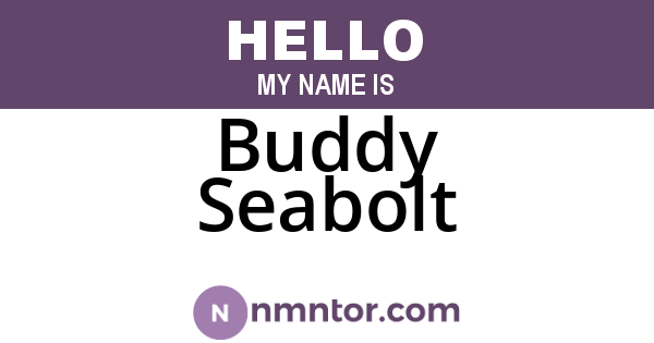 Buddy Seabolt