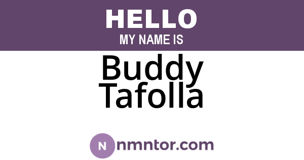 Buddy Tafolla