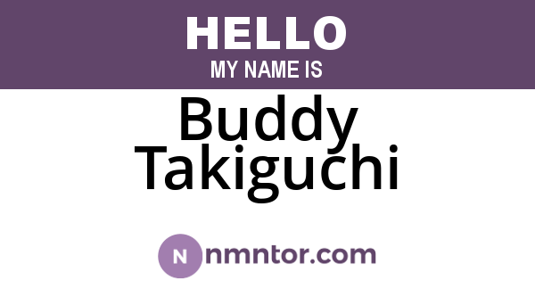 Buddy Takiguchi