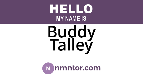 Buddy Talley