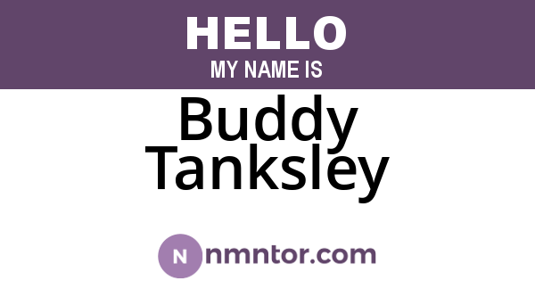Buddy Tanksley