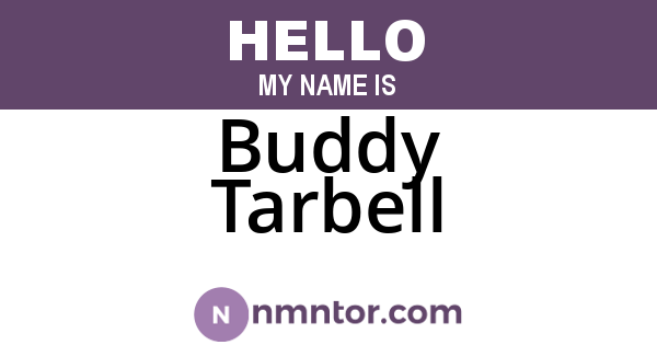 Buddy Tarbell