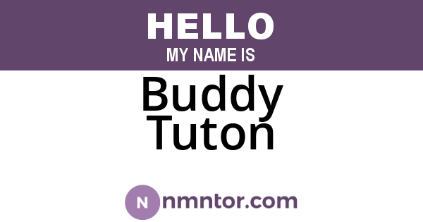 Buddy Tuton