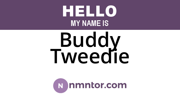 Buddy Tweedie