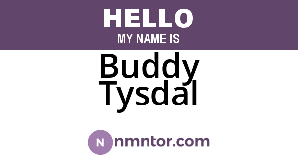 Buddy Tysdal