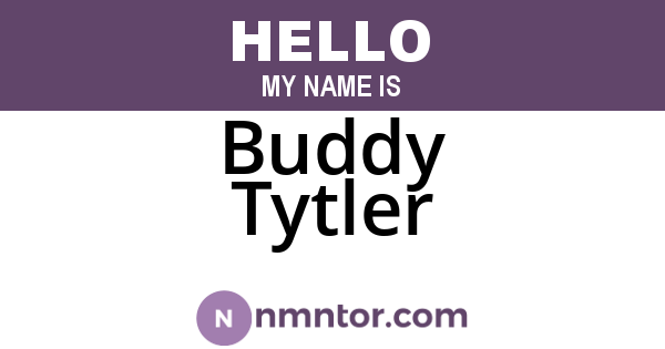 Buddy Tytler