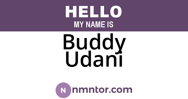 Buddy Udani