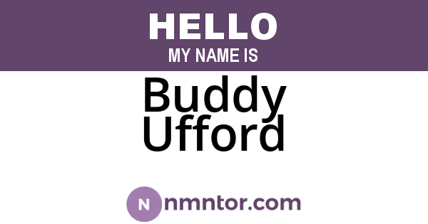 Buddy Ufford