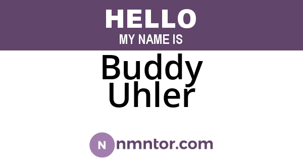 Buddy Uhler