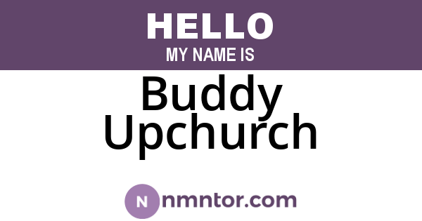 Buddy Upchurch