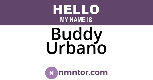 Buddy Urbano
