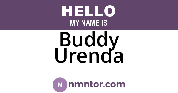Buddy Urenda